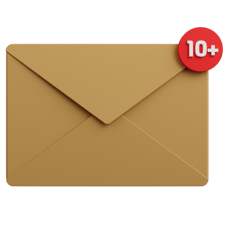 Message Notification  3D Icon