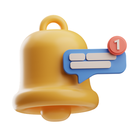Message Notification  3D Icon