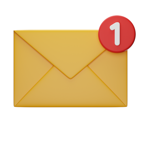 Message Notification  3D Icon