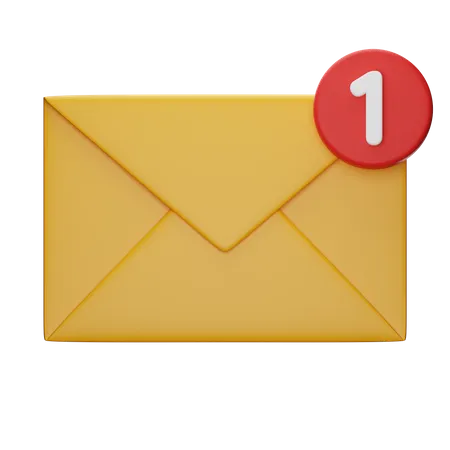 Message Notification  3D Icon