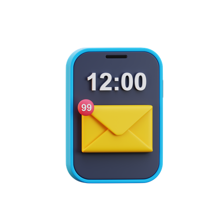 Message Notification  3D Icon