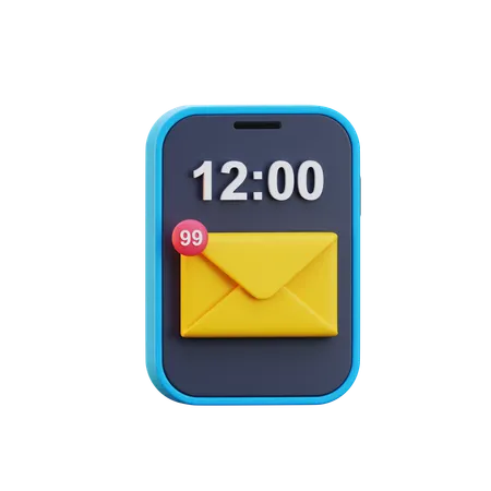 Message Notification  3D Icon
