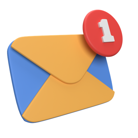 Message Notification  3D Icon