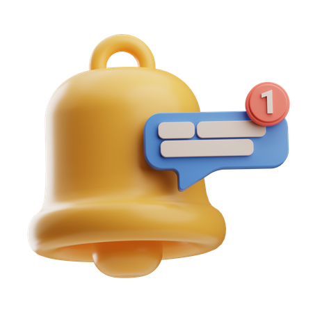 Message Notification  3D Icon