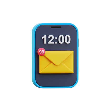 Message Notification  3D Icon