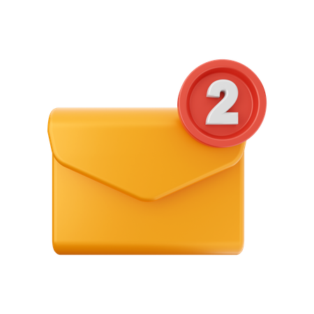 Message Notification  3D Icon