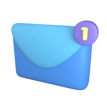 Message Notification  3D Illustration