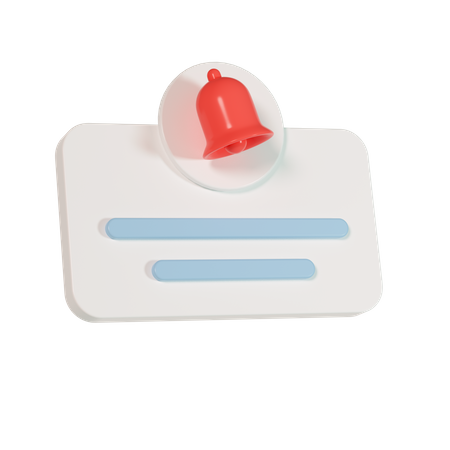 Message Notification  3D Illustration