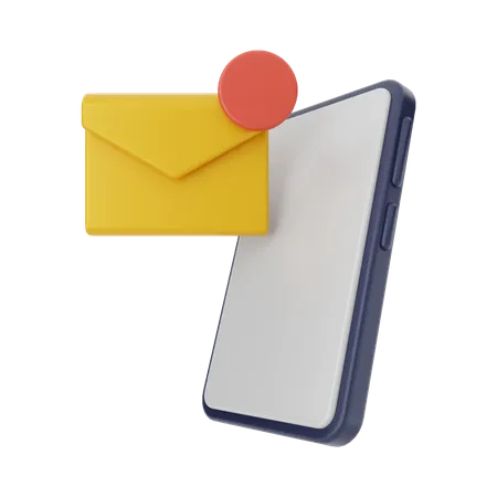 Message Notification  3D Illustration