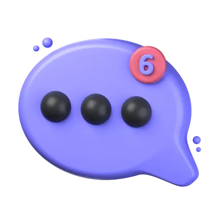 Bubble Chat Notification 3 D Illustration Object 3D Icon
