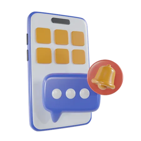 Smartphone Chat Communication 3 D Icon Render 3D Icon