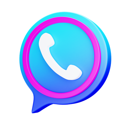 Message téléphonique  3D Icon