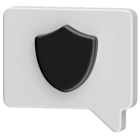 Message Privacy 3D Icon