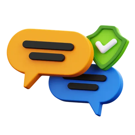 Message Protection 3D Icon