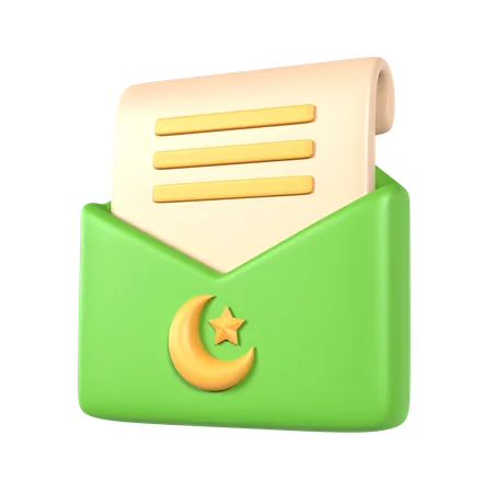 Message de ramadan  3D Icon