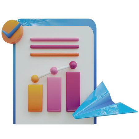 Rapport de message  3D Icon