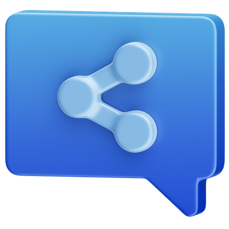 Message réseau  3D Icon