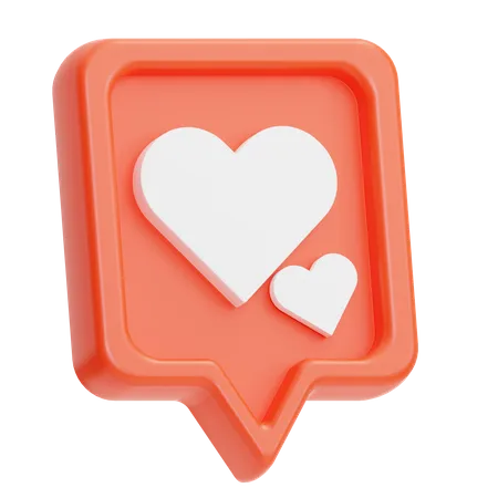 Message romantique  3D Icon