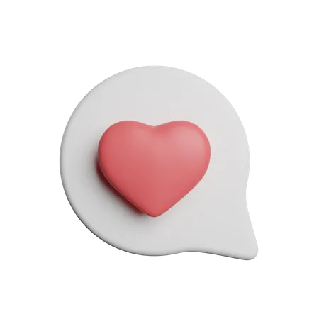 Message romantique  3D Icon