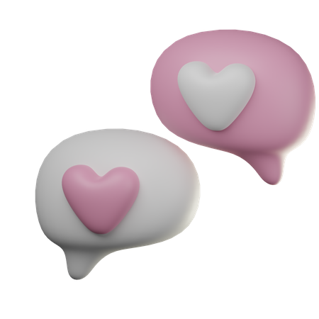 Message romantique  3D Icon