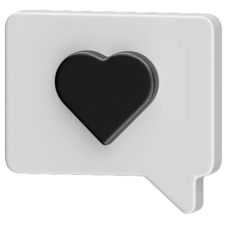 Message romantique  3D Icon