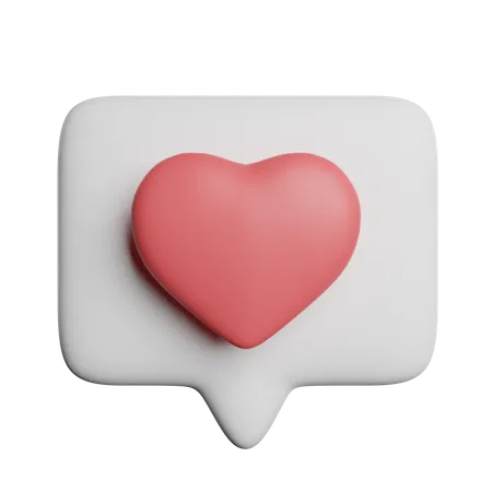 Message romantique  3D Icon