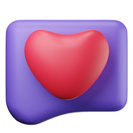 Message romantique  3D Icon