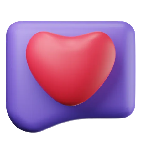 Message romantique  3D Icon