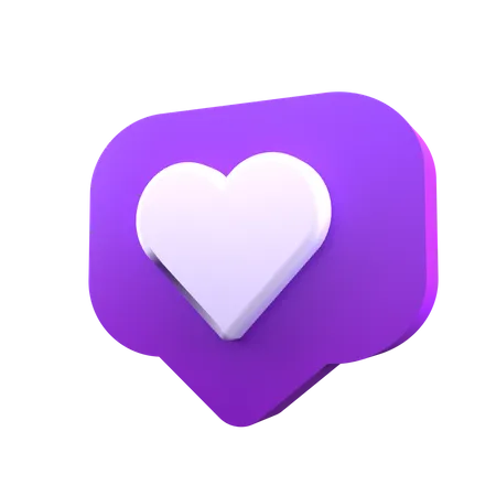 Message romantique  3D Icon