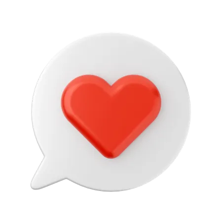 Message romantique  3D Icon