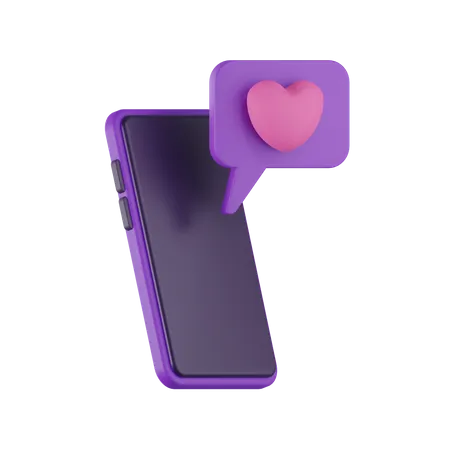 Message romantique  3D Icon