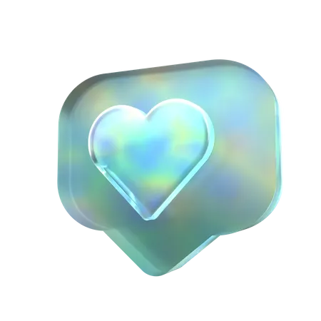 Message romantique  3D Icon