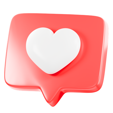 Message romantique  3D Icon