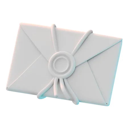 Sceau de message  3D Icon