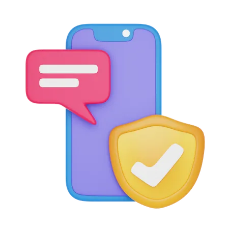 Sécurité des messages  3D Icon