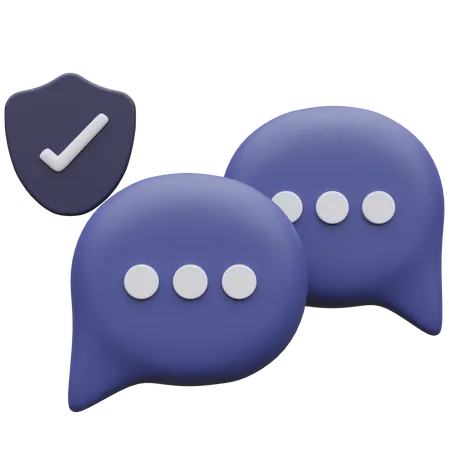 Sécurité des messages  3D Icon