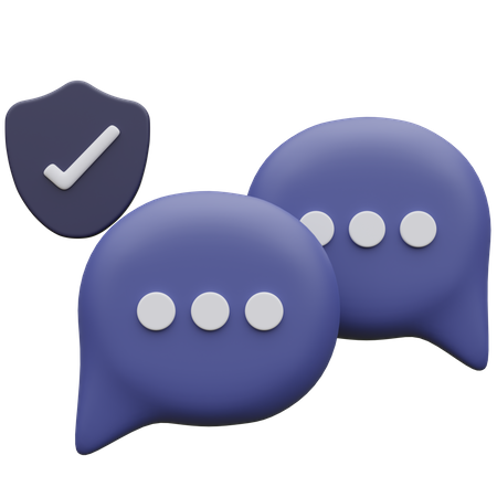 Message Security  3D Icon