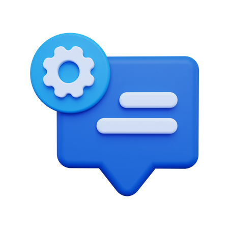 Message Settings  3D Icon