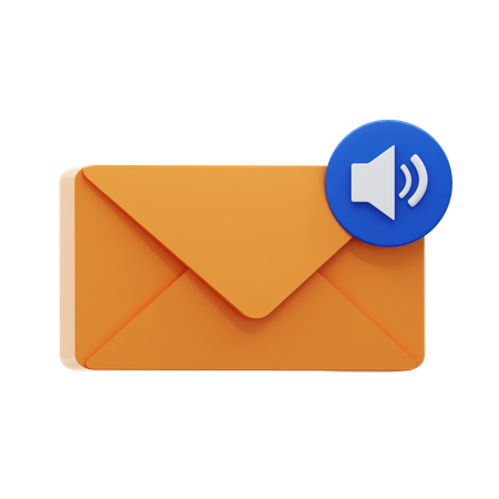 Message sonore  3D Icon