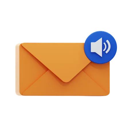 Message sonore  3D Icon