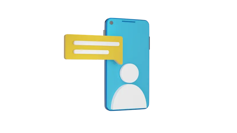 Message Mobile Visible 3D Icon