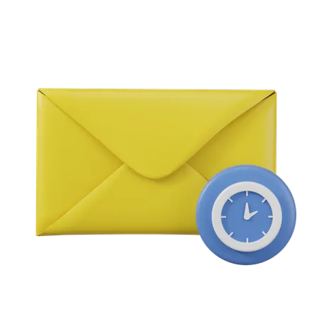 Message Time  3D Icon