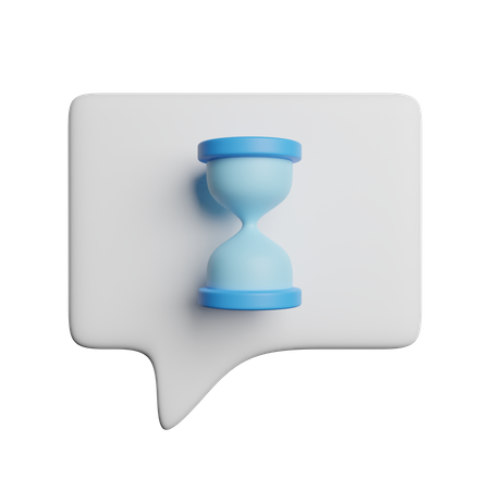 Message Timer 3D Icon