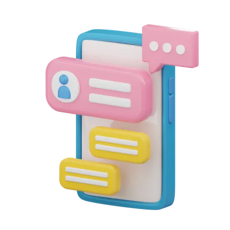 Message utilisateur  3D Icon