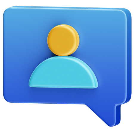 Message utilisateur  3D Icon