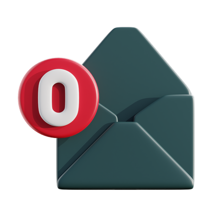 Message vide  3D Icon