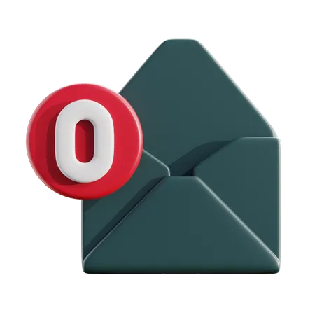 Message vide  3D Icon