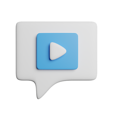 Message vidéo  3D Icon