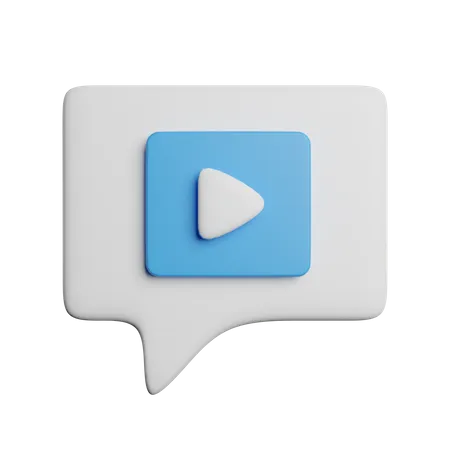 Message vidéo  3D Icon