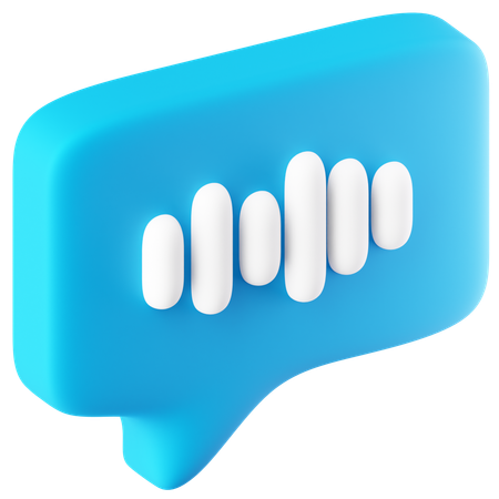 Message vocal  3D Icon